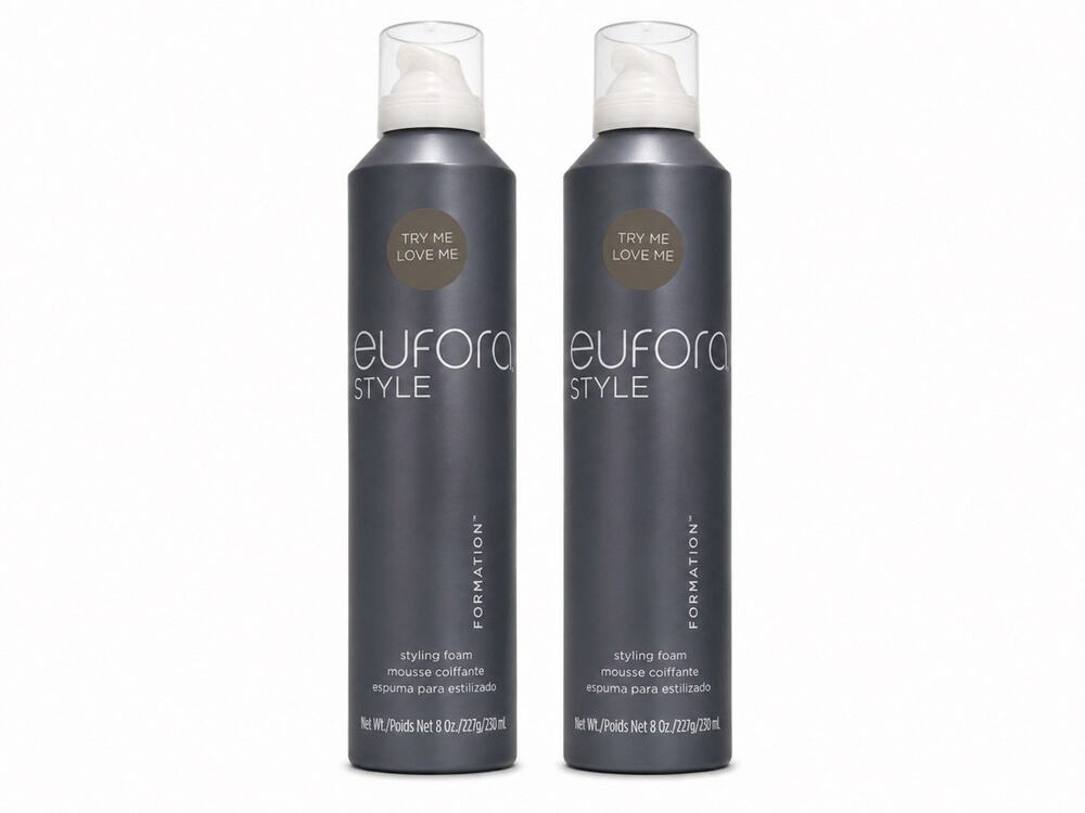 Eufora Style Formation Styling Foam Mousse 8 oz 2 Pack Hair Styling